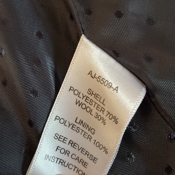 EUC Aryn K. Gray Plaid Wool Cardigan Asymmetrical Jacket Size M - Picture 3 of 15